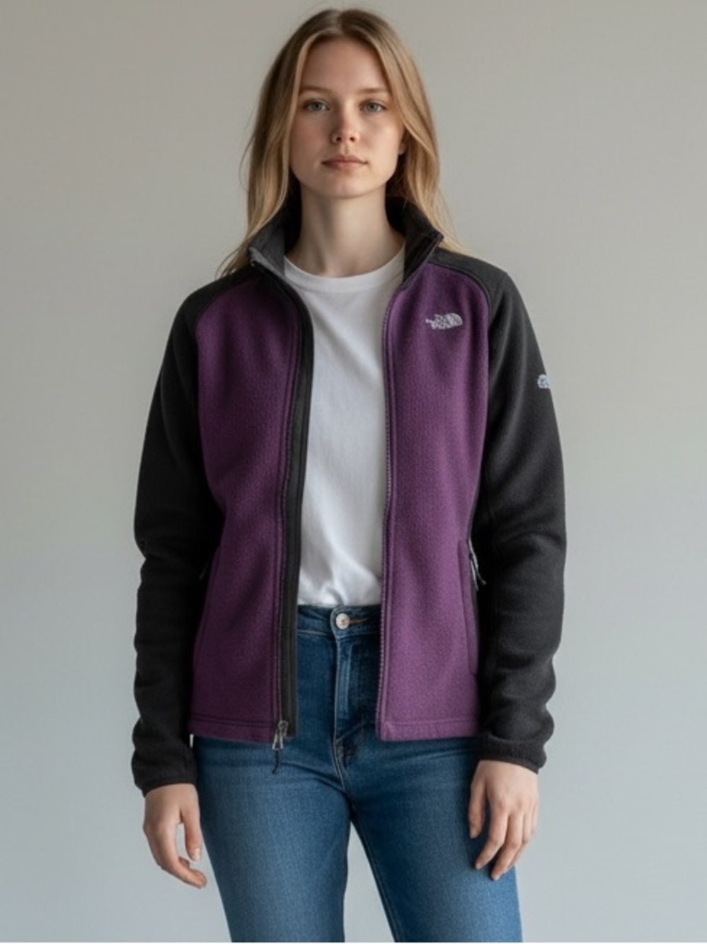 The North Face Fleece Zip Front Jacket Size XS